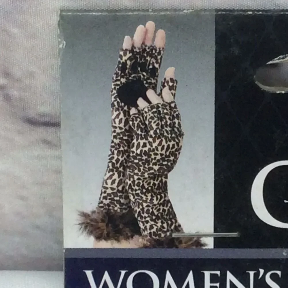 Costumes USA Leopard Print Fingerless Gloves Women Theatrical Cosplay Halloween